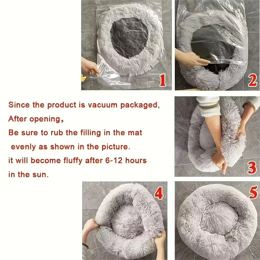 Soft Pet Cat Bed Pad Plush Warm Faux Fur Dog - MyPetDollar.com