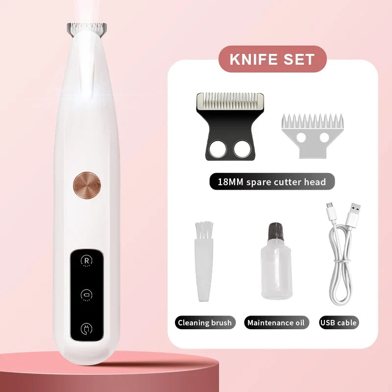 Electric Trimmer Portable Pet Hair Remover Paw