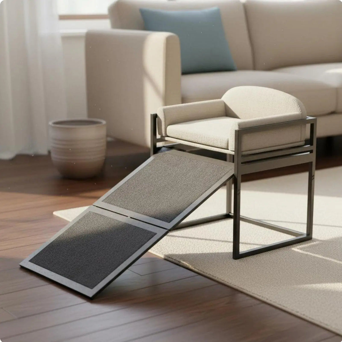 Washable Fixed Resting Seat Elevated Pet Sofa Bed – Small Pet Beds & Mats