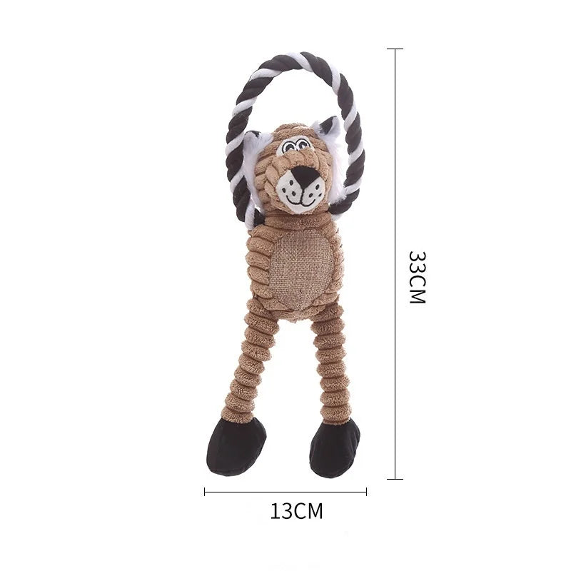 For Dogs Puppy Squeaker Squeaky Plush Bone - MyPetDollar.com