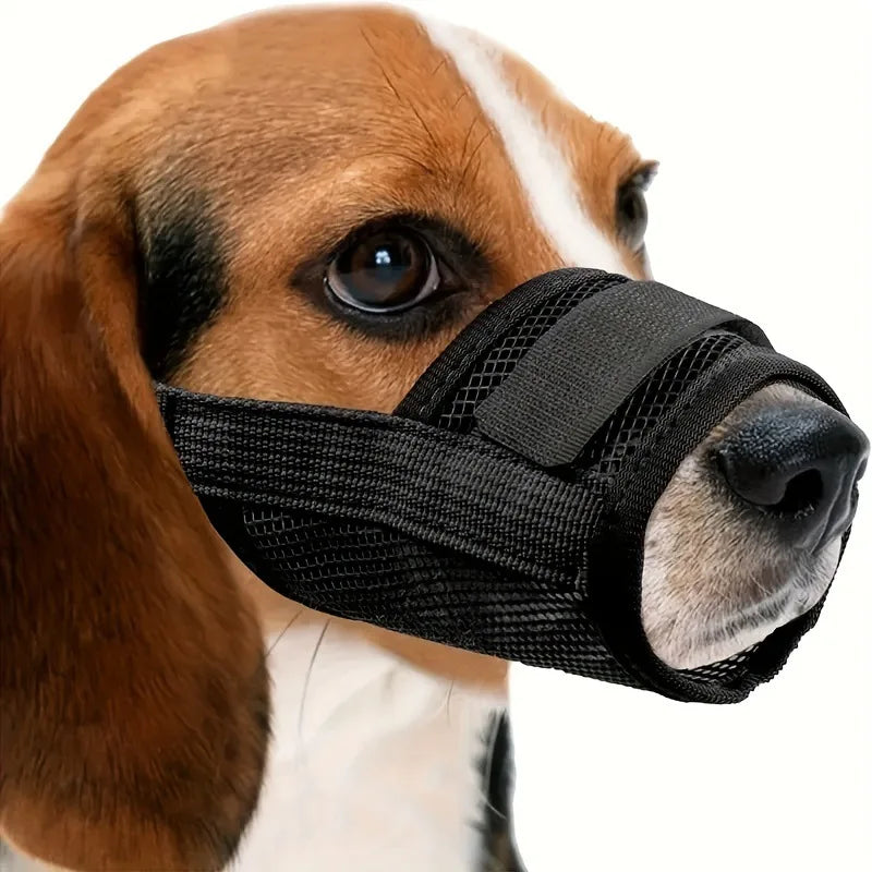 Breathable Dog Muzzle Anti Biting Barking Scavenger Proof Mesh