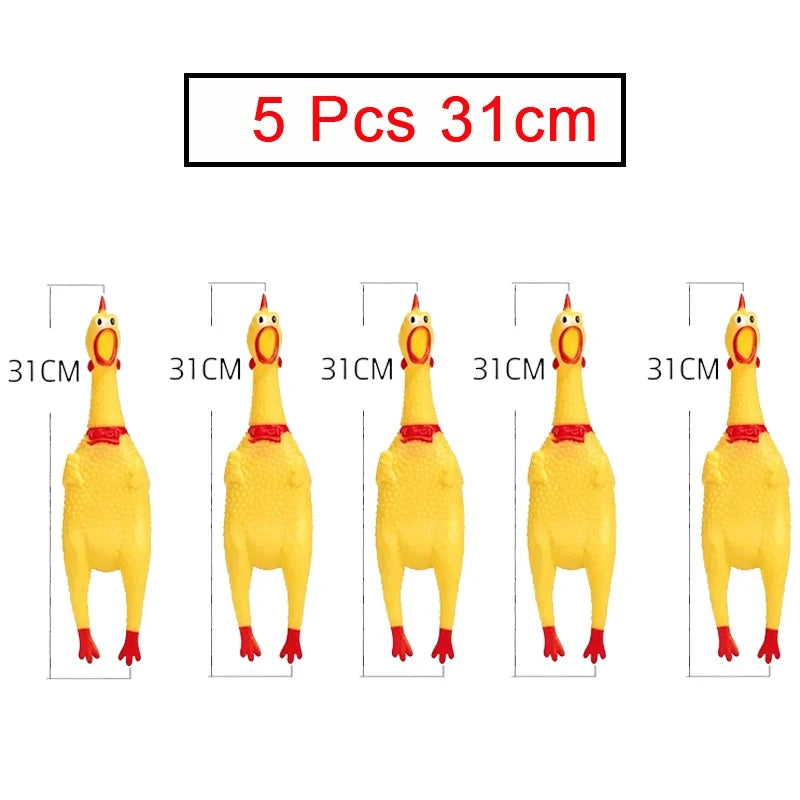 2 3 Chicken Screaming Squeezing Sound Toy – 10 Colors