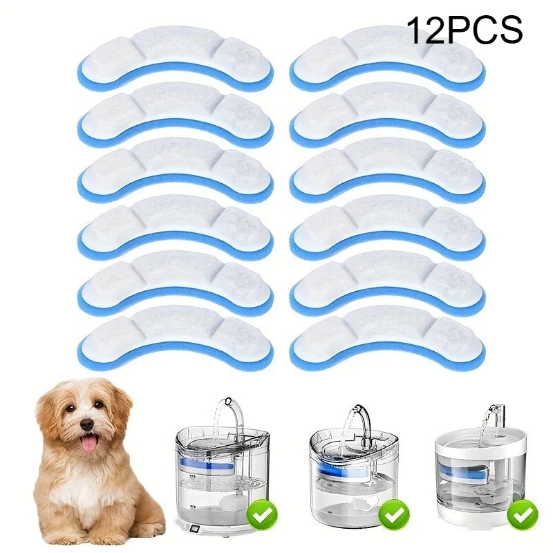 6 Cat Water Fountain Replacement Activated Carbon Filter – 2 Colors