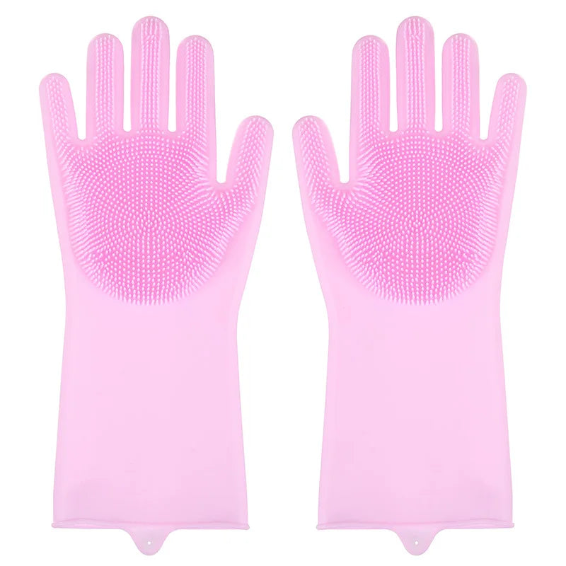 Pet Grooming Cleaning Gloves Dog & Cat Bathing Shampoo