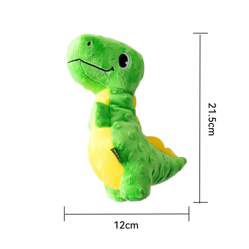 Durable Dinosaur Series Pet Squeaky Plush Toy