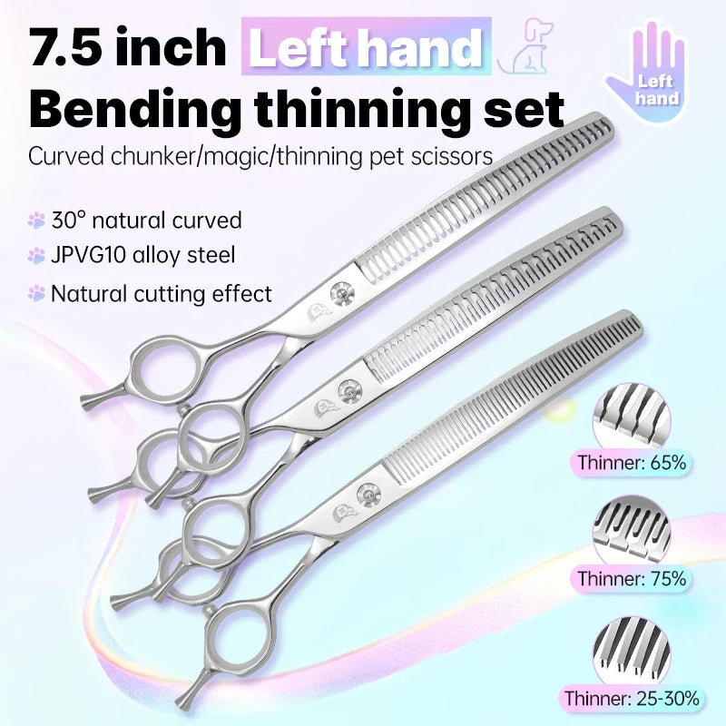 Crane 7. 5inch High-end Left Hand Dog Grooming Scissors – Dog Supplies