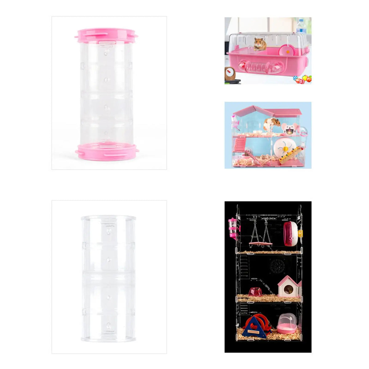 8 Pieces Hamster Tubes Set External - MyPetDollar.com