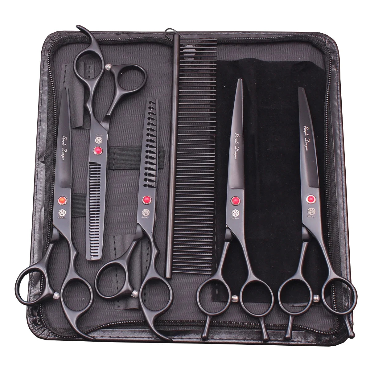 Purple Dragon Dog Grooming Scissors Kit 7" - MyPetDollar.com