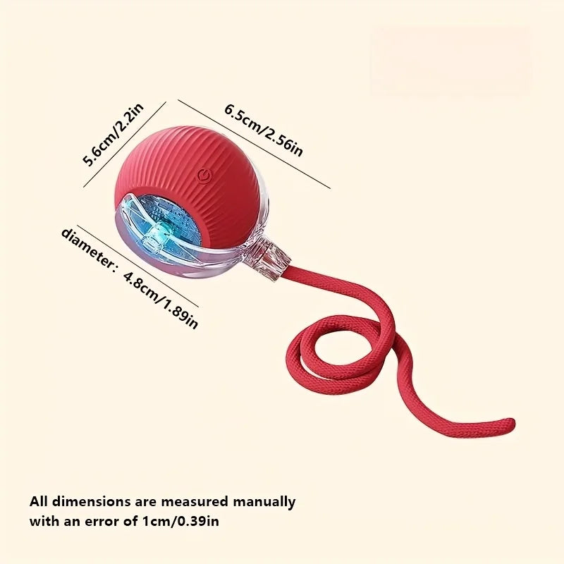 MIAOQUANJI Self-Rolling Cat Toy Ball with - MyPetDollar.com
