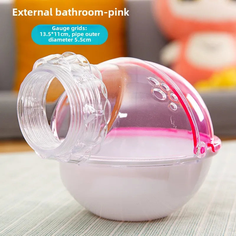 Hamster Sand Bath Home Small Animal Toilet Box – Poop Bags, Litter & Cleanup