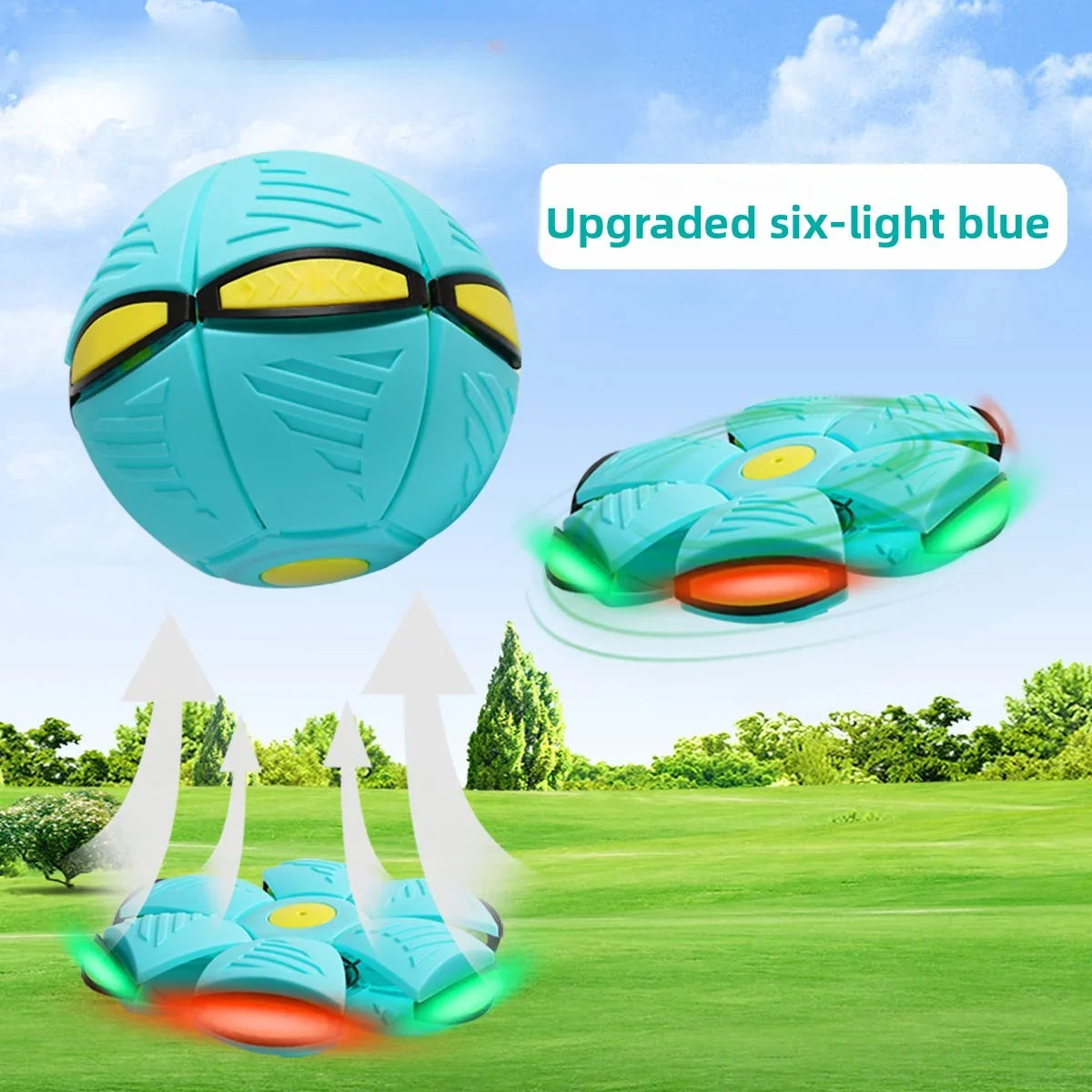 Durable Six-light Dual-mode Magical Transforming Pet Bouncy Ball
