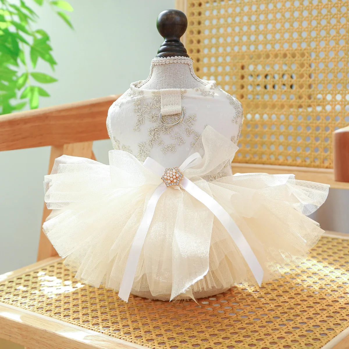 Elegant Black Lace Sling Pet Dog Dress Heart - MyPetDollar.com