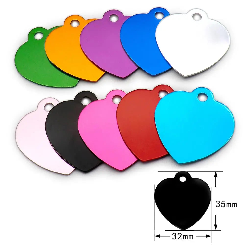 Random Mix 100pcs Aluminum Blank ID Tag - MyPetDollar.com