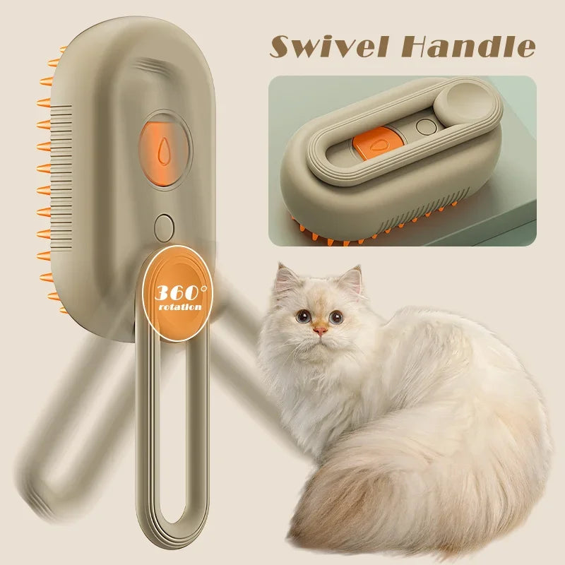 Cat Brush Hair Remover Cat Steam Brush - MyPetDollar.com