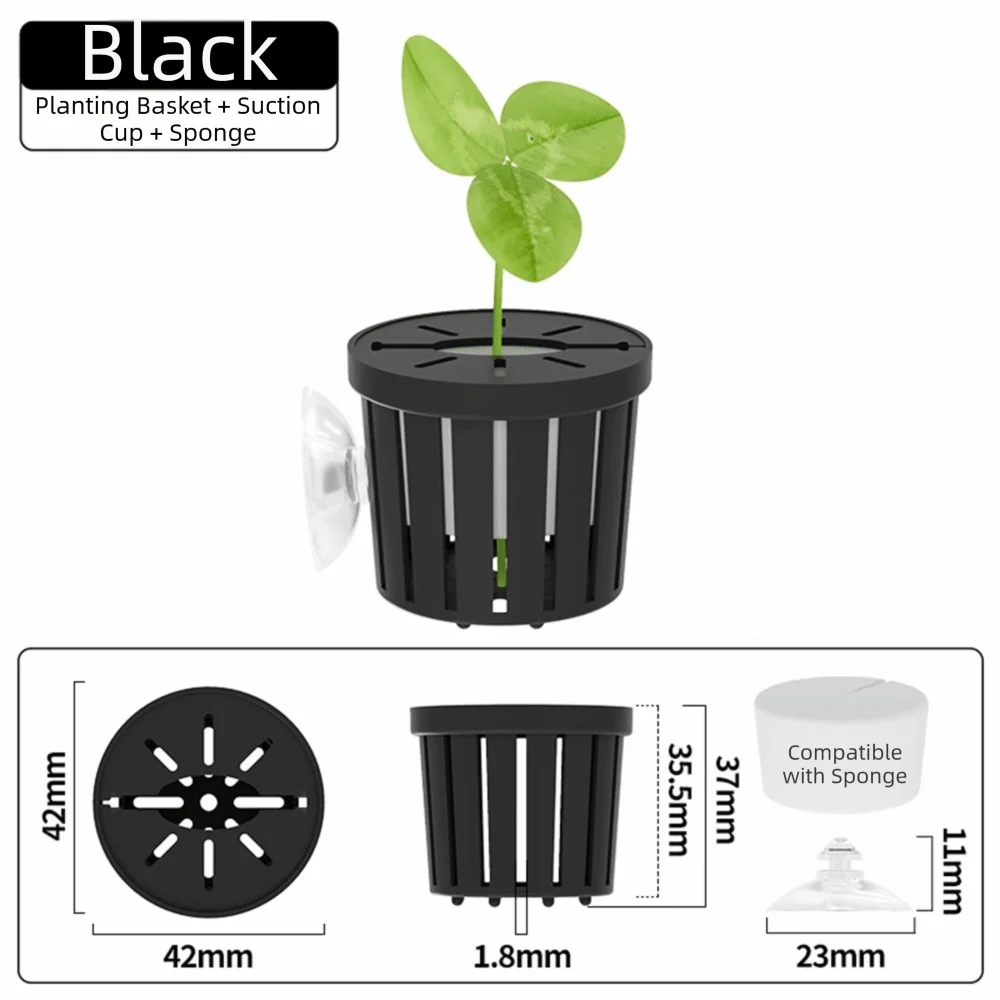 Water Plant Stand Fish Tank Hydroponic Planting Basket Planted – 7 Colors
