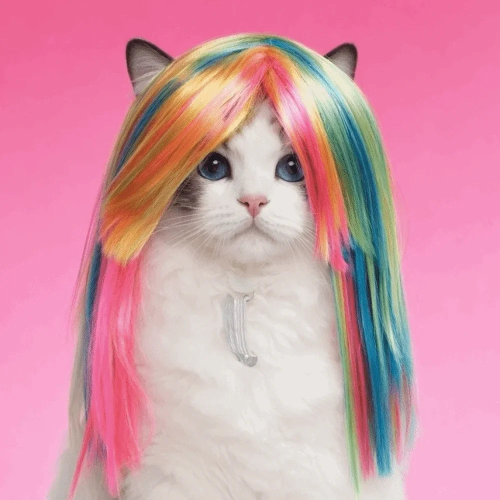 Adjustable Fit Colorful Pet Wig Comfortable (2 colors) – view 2