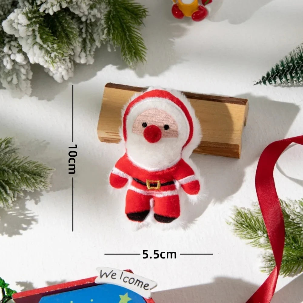 Interactive Pet Christmas Cat Toy Plush Doll with Catnip – 3 Colors
