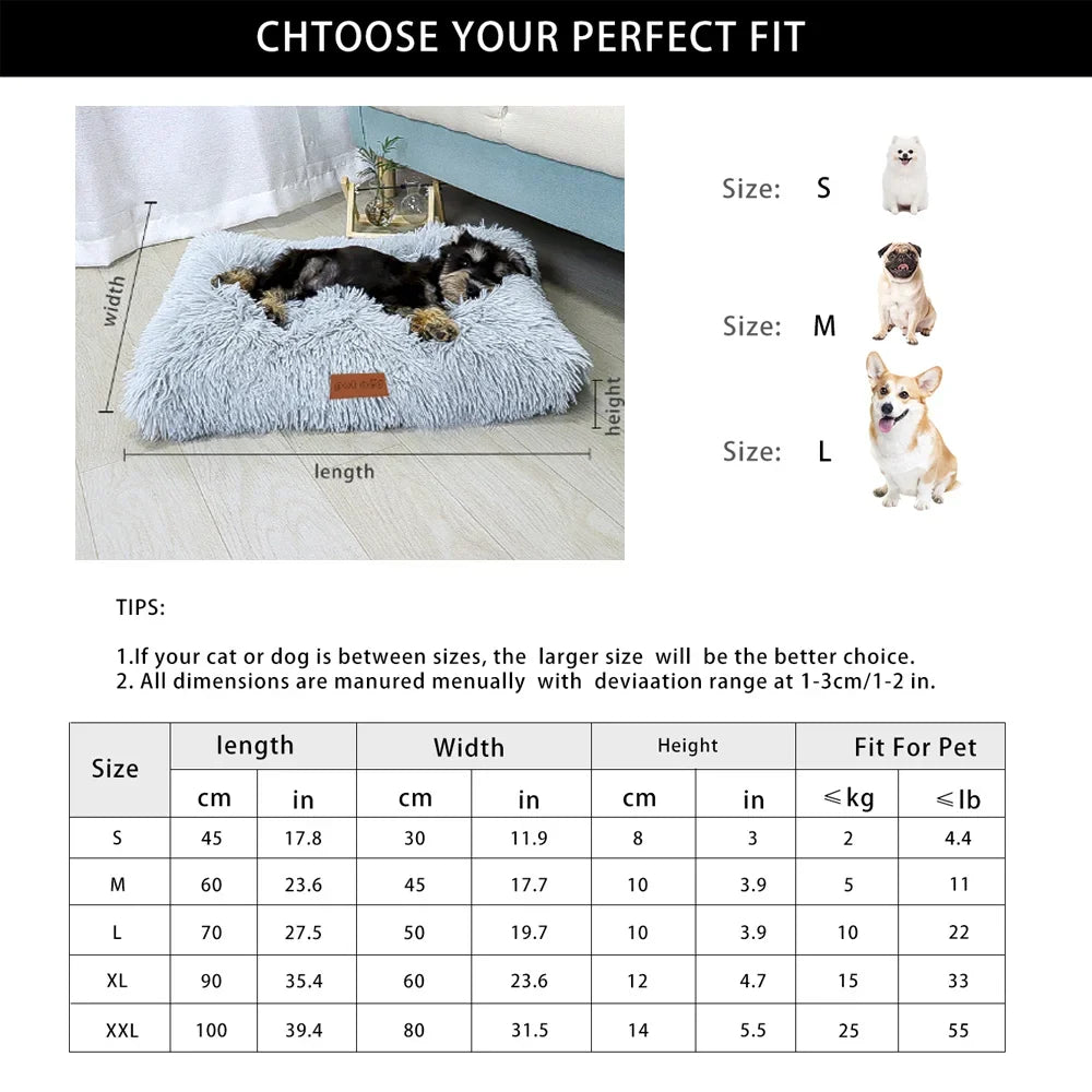 Dog Bed Pet Mat Pet Bed Washable Plush Pet - MyPetDollar.com