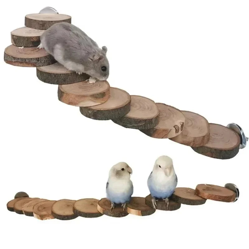 Hamster Wooden Ladder Toy For Cage 6/10 - MyPetDollar.com
