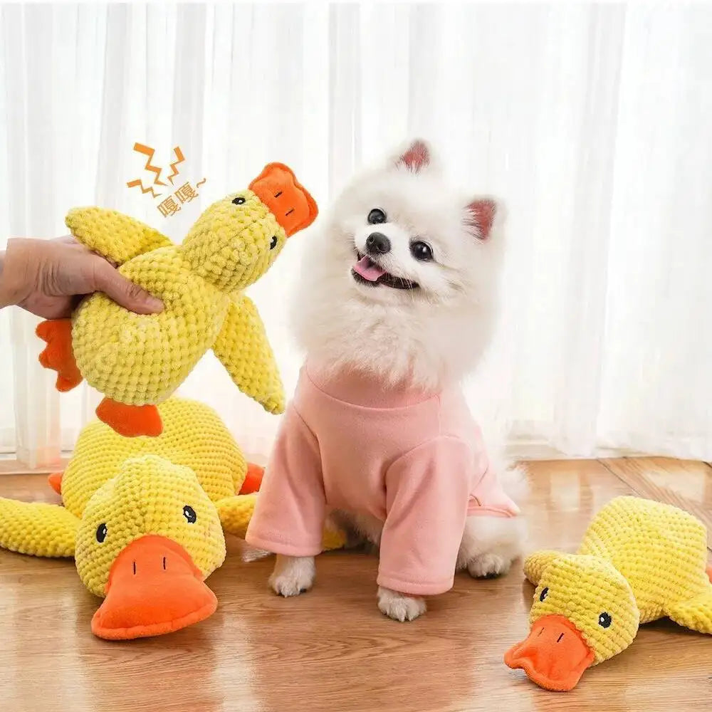 Pet Plush Toy Dog Calming Duck Companion - MyPetDollar.com