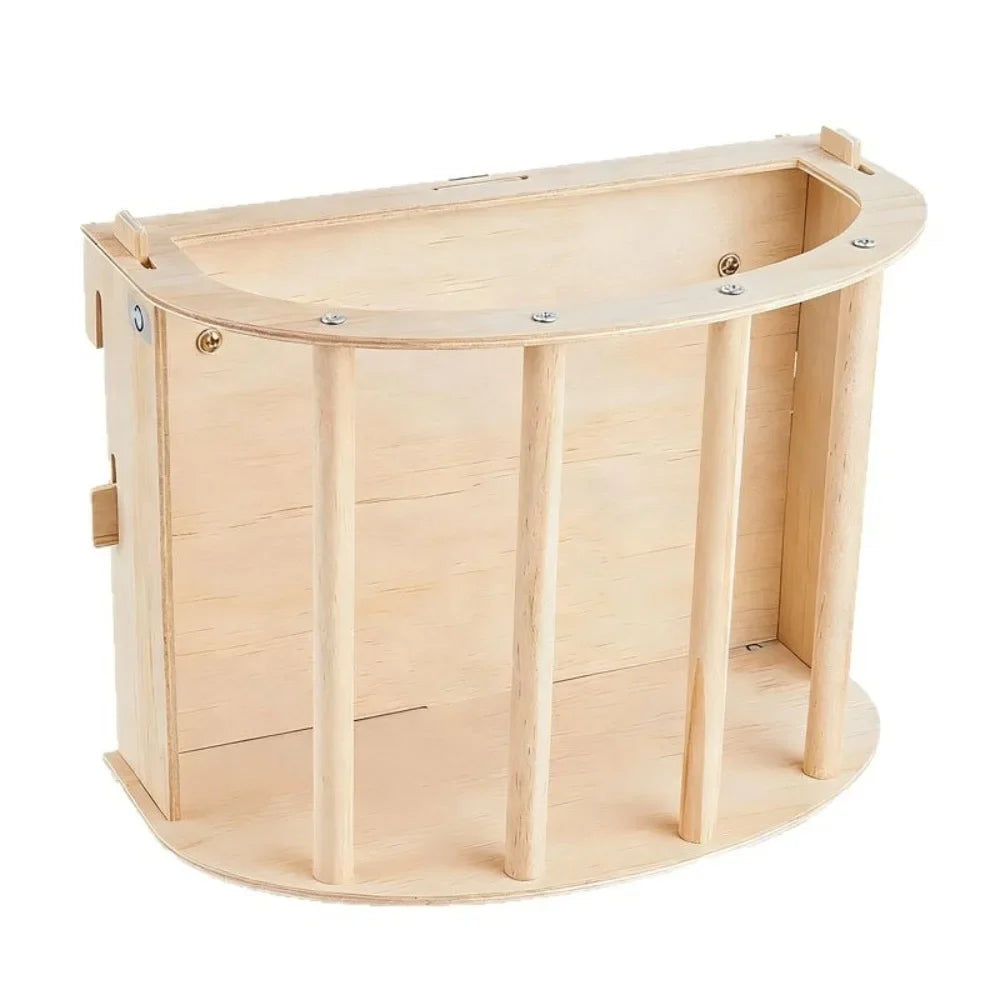 Practical Wooden Bunny Hay Food Feeder
