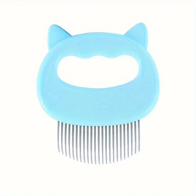 Pet Hair Removal Massaging Shell Grooming Comb Soft Deshedding Brush