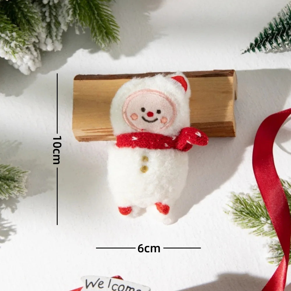 Interactive Pet Christmas Cat Toy Plush Doll with Catnip – 3 Colors
