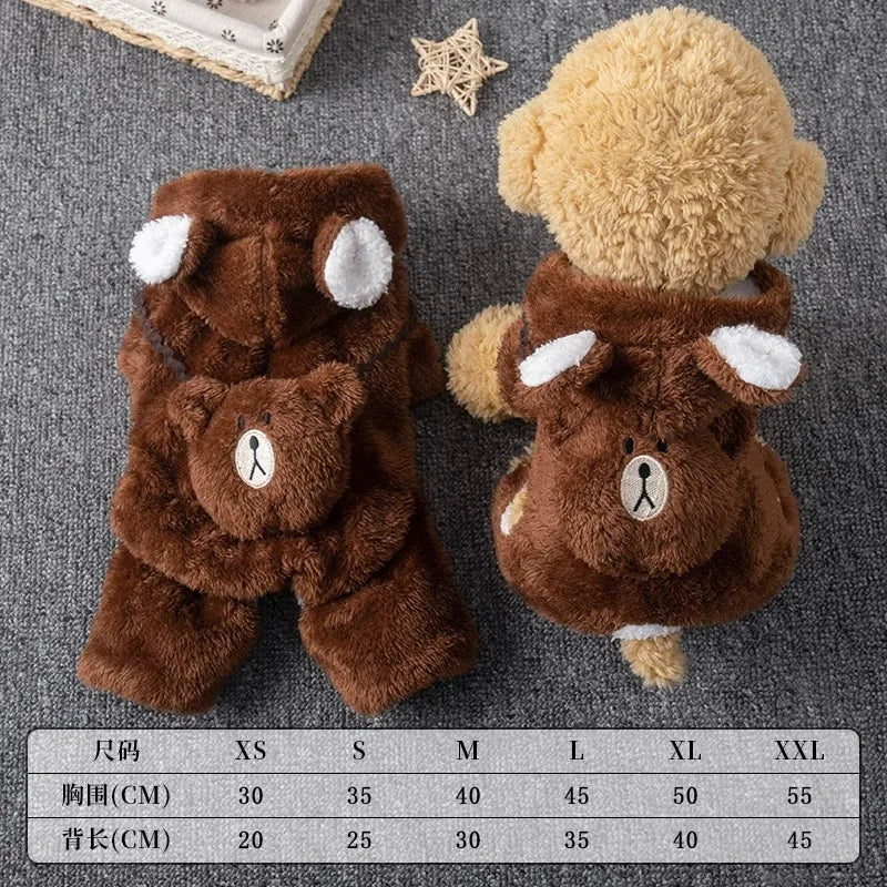 Dog Clothes Winter Autumn Warm Four Legged - MyPetDollar.com
