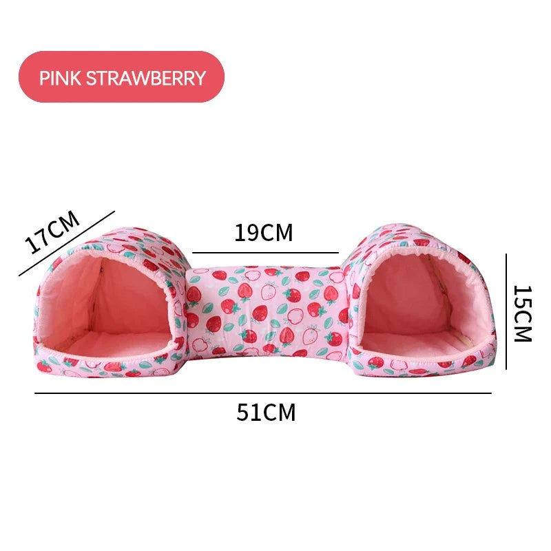 Cotton Hamster Tunnel Bed for Small Pets