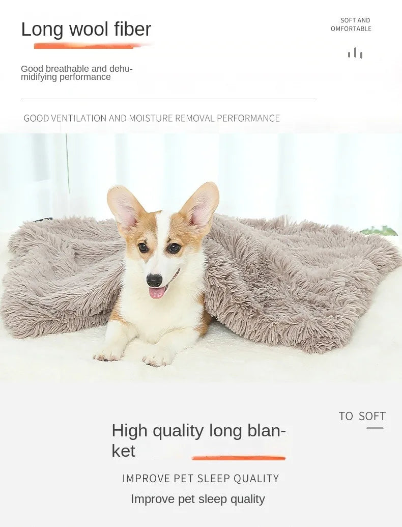 Soft Warm Fluffy Pet Blanket for Dog and Cat - MyPetDollar.com