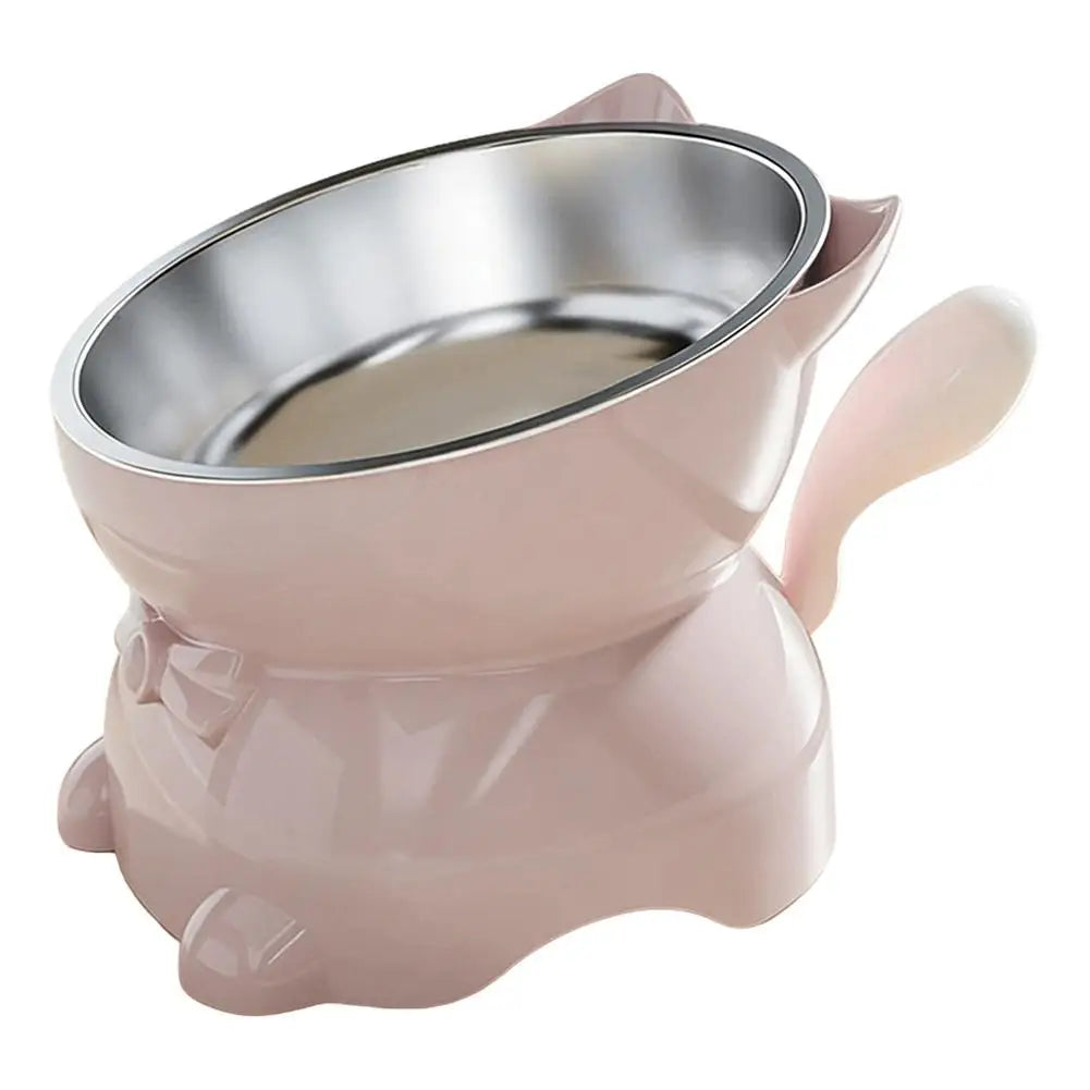 Stainless Steel Creative Cat Head Shaped Bowl – 6 Colors