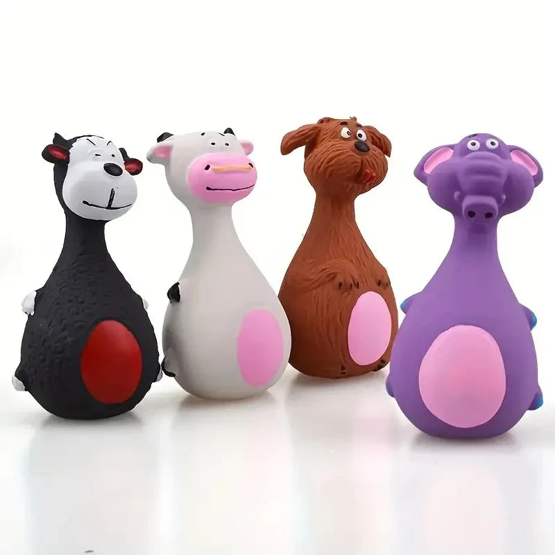 Soft Rubber Chewy Toys Four Styles Squeaky - MyPetDollar.com