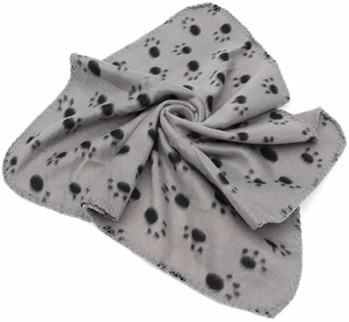 Soft Pet Blanket Paw Print Dog Cat Blanket - MyPetDollar.com