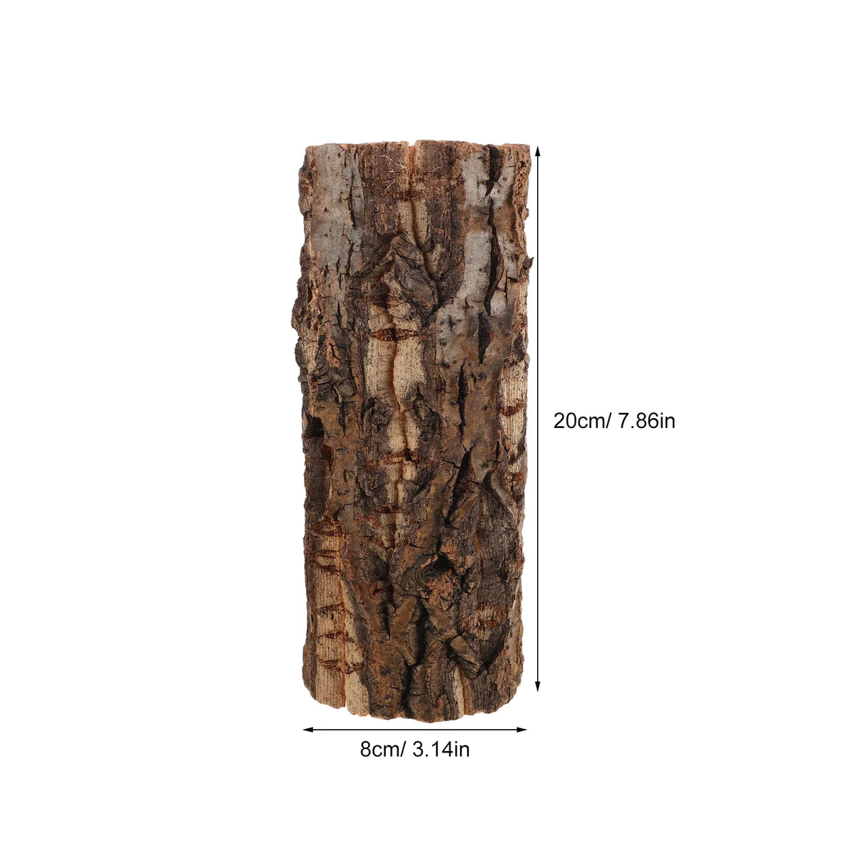Reptile Hide Cave Natural Tree Bark Texture Lizard Turtle – 2 Colors