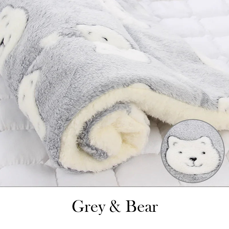 Pet Sleeping Mat Warm Dog Bed Soft Fleece - MyPetDollar.com