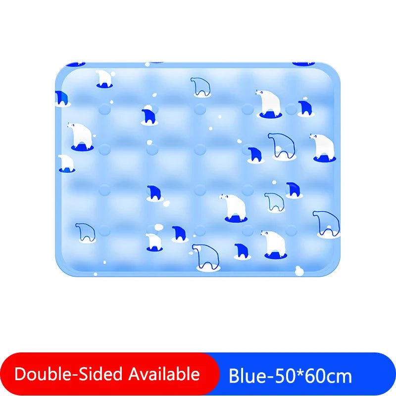 Ice Silk Self Cooling Pet Pad for Dogs & Cats Portable Summer