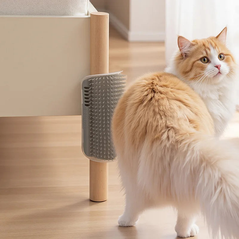Soft Cat Self Groomer Brush Wall Corner - MyPetDollar.com