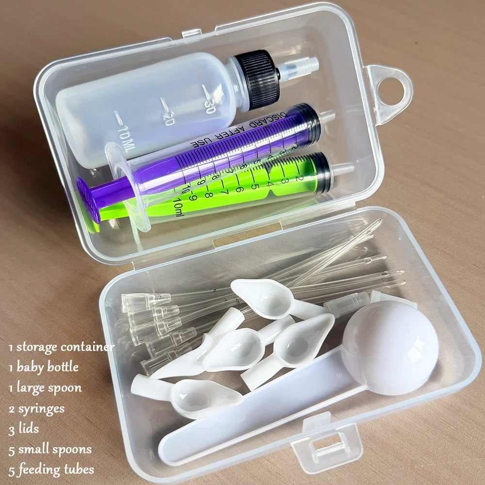 Portable Pet Baby Bird Feeding Kit, Soft