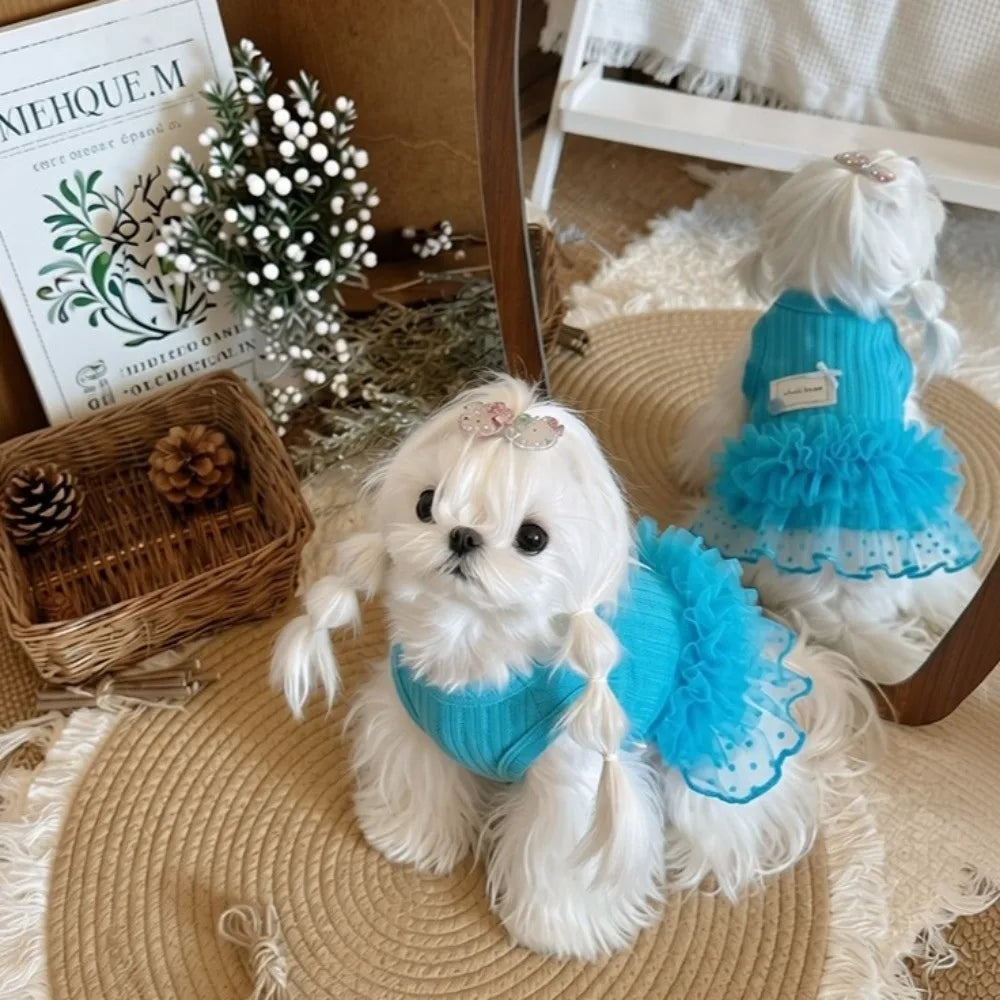 Cute Sleeveless Pet Dog Dress Thin & Soft - MyPetDollar.com