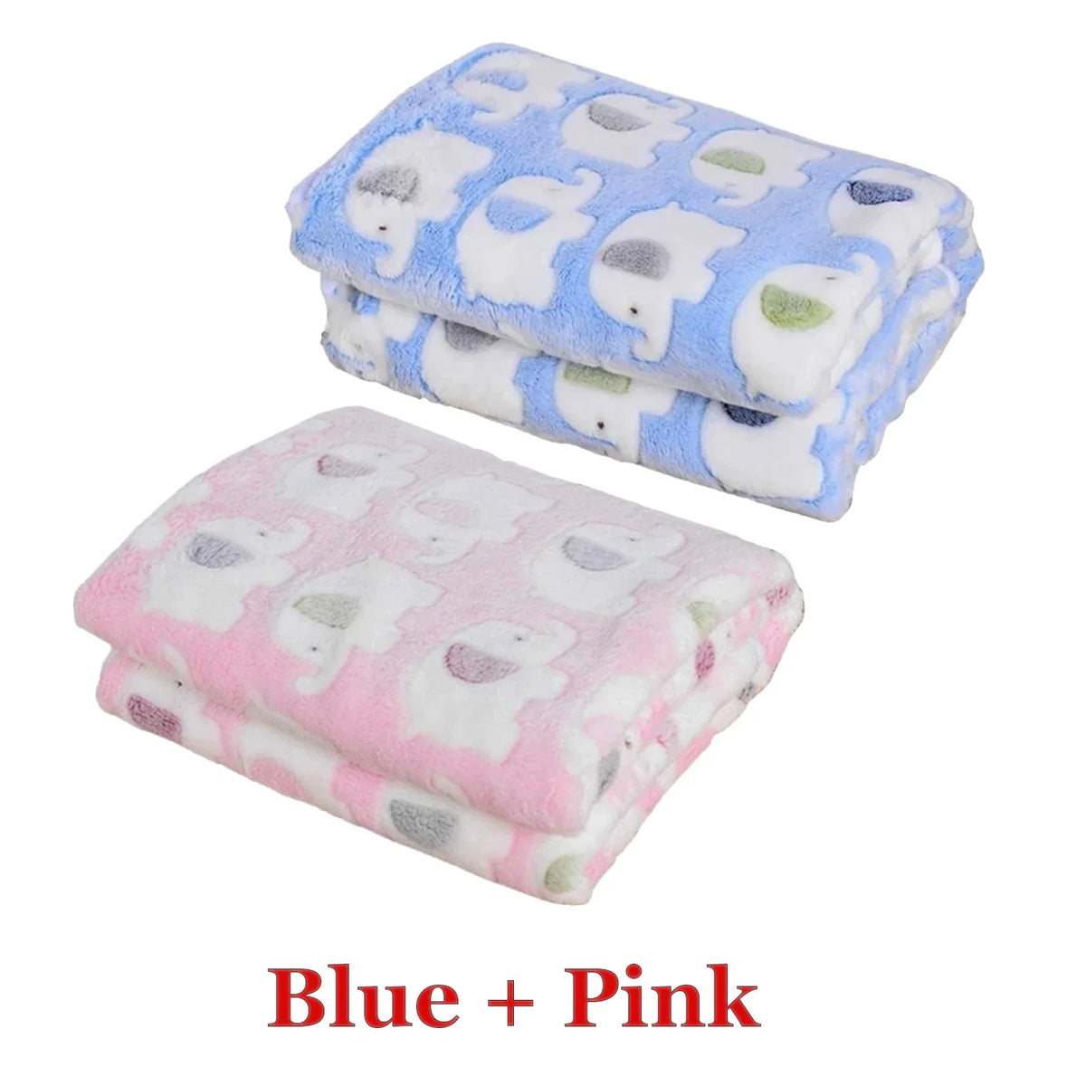 Soft Pet Fleece Blanket Cute Elephant Warm - MyPetDollar.com