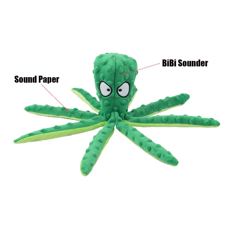 Pet Plush Toy Cat Dog Voice Octopus Shell - MyPetDollar.com