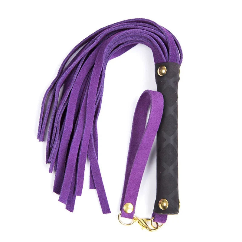 27cm Leather Tassels Mini Horsewhip Riding Crop – Horse Supplies