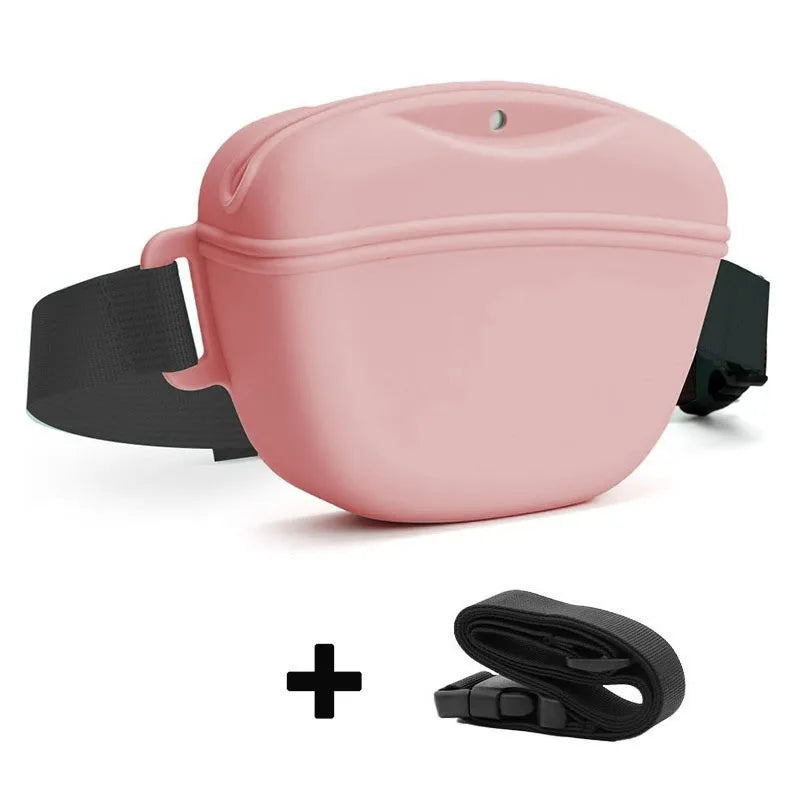 Silicone Dogs Treat Bag Pet Portable Training Waist