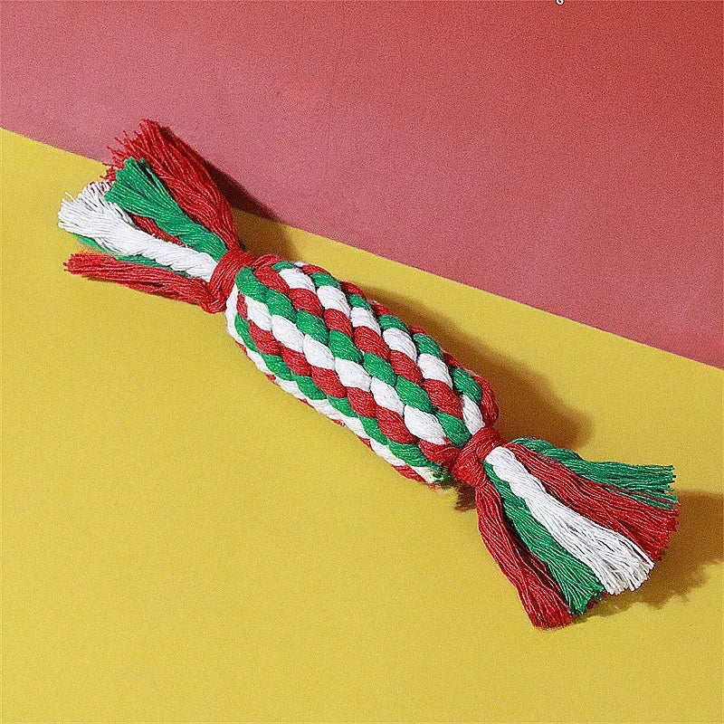 Interactive Pet Chewing Toy for Dogs Cotton Slipper Rope – 10 Colors