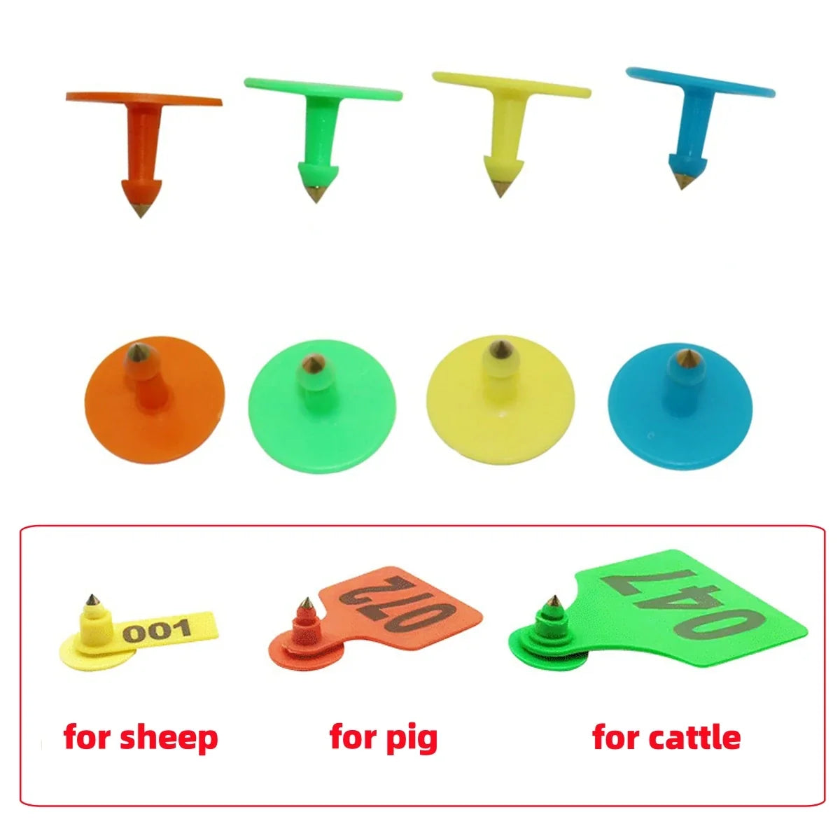 50Pcs Anti-Shedding Sheep Pig Cattle Ear Tag - MyPetDollar.com
