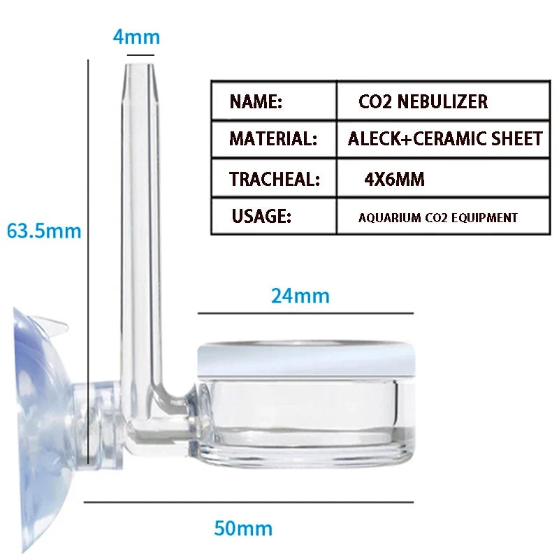 Aquarium CO2 Nebulizer Fish Tank