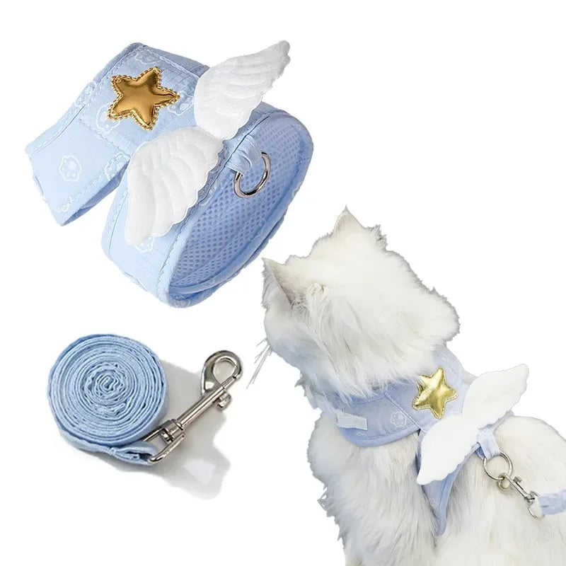 Pet Angel Wing Vest Harness with Leash - MyPetDollar.com