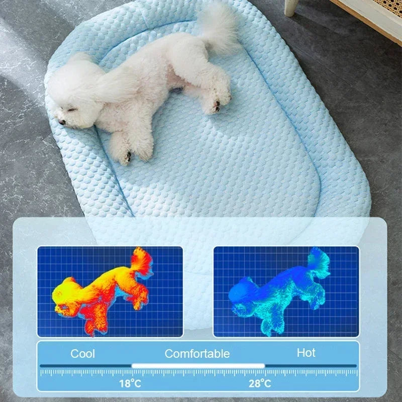 1PC Summer Cooling Pet Cat Bed Cushion Ice - MyPetDollar.com