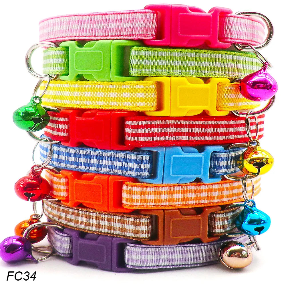 Dog Collar with Bells Adjustable Customize Necklace – Dog Supplies