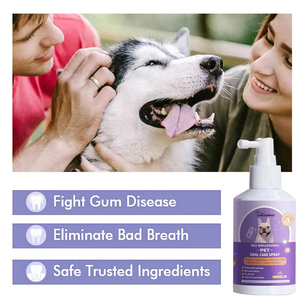 1-5PCS Portable Pet Teeth Cleaning Spray For - MyPetDollar.com